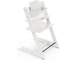 Stokke Tripp Trapp kinderstoel, wit - inclusief stoel + babyset2 voor kinderen van 6-36 maanden - verstelbaar, ergonomisch en gemakkelijk schoon te maken