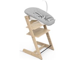 Stokke Tripp Trapp stoel (eiken naturel) met newborn set - comfortabel, veilig en eenvoudig te gebruiken - voor pasgeborenen tot 9 kg