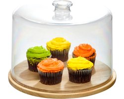 Stolp met voet, 27cm - Kunststof / Hout | Ro Pansino x iDesign