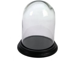 Stolp met voet zwart Ø10,5xH14,5cm