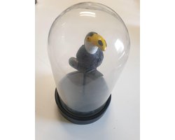 Stolp Met Vogel - zwart 2 stuks