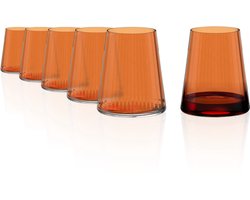 Stölzle Lausitz Symphony Tumbler Oranje Set van 6 - 38 cl