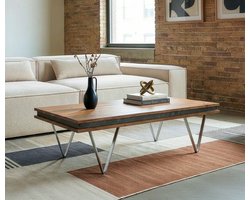 Stonegrace woonkamertafel natuur acacia leisteen 117x60x25 steenfineer