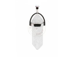 Stones & Bones® Dubbeleinder Hanger Bergkristal