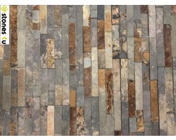 Stones4u Rusty slate steenstrip 15x60