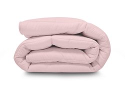 Stonewashed All in One Wasbaar Dekbed Easy 140x200 - Dekbed zonder overtrek - Hoesloos dekbed - Eazy dekbed - Gekleurd dekbed - All Year Winterdekbed & Zomerdekbed - Eenpersoons Dekbed - Chalk Pink - Dekbedden