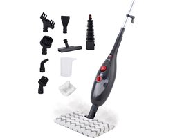 Stoomreiniger MAX - 180° Roterende Doek - 10 in 1 - Instelbare Temperatuur - Voor Alle Vloeren, Bank, Badkamer En Tapijt - STEAM-IT