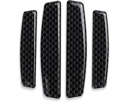 Stootstrips - 2 paar - Autodeur Beschermers - PVC - Auto Accessoires - Bumperhoekstickers - Universele - Geschikt Voor Deuren, Wc, Ladekasten & Glazen Tafels - 9.6x2cm - Zwart