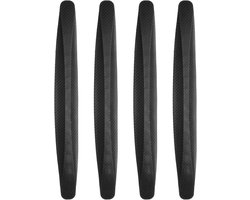Stootstrips - 2 paar - Autodeur Beschermers - PVC - Auto Accessoires - Bumperhoekstickers - Universele - Geschikt Voor Deuren, Wc, Ladekasten & Glazen Tafels - 40x5x1cm - Zwart