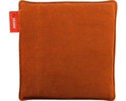 Stoov Warmtekussen voor op de stoel - One - Duurzaam & Draadloos - Stoelkussen met Infraroodwarmte - Velvet Cinnamon Orange - Standaard Batterij