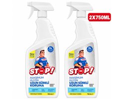 STOP Forte Vlekverwijderaar – 4 x 750 ml – Krachtige Vlekkenreiniger voor Kleding, Banken en Vloerkleden – Langdurige Bescherming - Leke Cikarici
