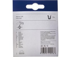 Stopper kunststof wit - Gardinia