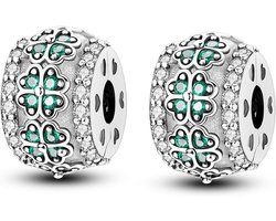 Stoppers kralen Bedels voor bedelarmbanden 925 sterling zilveren clip Rondelle Spacer Charm met rubber binnenkant Sieradencadeau voor vrouw