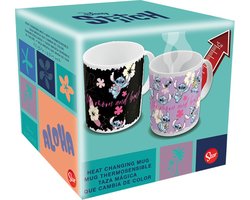 Stor Lilo & Stitch Heat Change Mok / Beker Stitch & Angel 325 ml Cups & Mok / Bekers