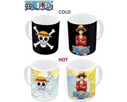 Stor One Piece Heat Change Mok / Beker Luffy 325 ml Cups & Mok / Bekers