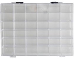 Storage Box, 36 compartments, 24.5x18x3cm