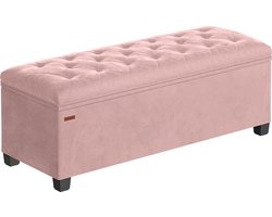 Storage Ottoman Kruk - Fluwelen Kruk - MDF Kruk - Ruimtebesparend - 40cm x 110cm x 40cm