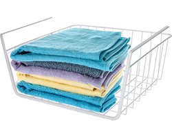 Storage Solutions Hangmand voor kast - metaal - 30 x 26 x 14 cm - grijs - kastmandje