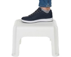 Storage Solutions Keuken krukje / opstapje - wit - kunststof - L38 x B29 x H24 - anti-slip laag