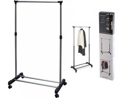 Storage Solutions Mobiel Kledingrek - Met wielen - 80 x 42 x 165 cm