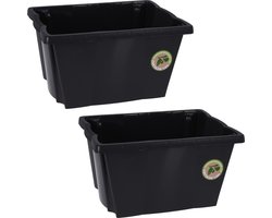 Storage Solutions Opberg boxen/dozen - 4x stuks - kunststof - 20 liter - 42 x 33 x 23 cm