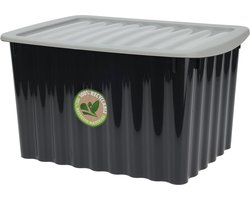 Storage Solutions Opslagbak/opbergdoos/organizer - met deksel - kunststof - 27 Liter