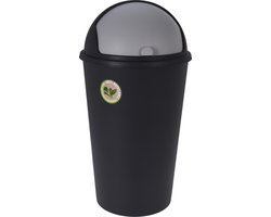 Storage Solutions Prullenbak - 25L - gerecycled - kunststof - zwart -afvalemmer - keuken