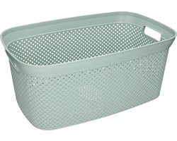 Storage Solutions wasmand - 35 liter - groen - 54 x 34 x 23 cm - Kunststof - Draagmand