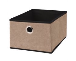 Storagesolutions - Textiel opbergbox NO-WOVEN, 32 x 25 x 18 cm - bruin