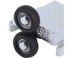 Store_7 - Vervangingswiel voor schuifdeuren - Hoogwaardige stabiliteit - Zilver - Duurzaam en eenvoudig te installeren - Perfect voor kasten - Gesc...