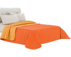 Store_8 - Elegante zomer quilt - Zomerse quilt - Microfiber - Kleine dubbele - Hoog thermische prestatie - Perfect voor reizen - Oranje/Geel