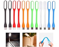 Store_9 - Flexibele USB-ledlamp - Mini-USB-licht - Zwanenhals - 12 stuks - Geschikt voor toetsenbord - Multicolor