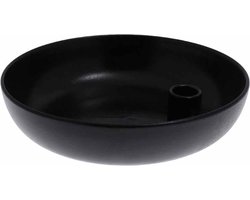Storefactory - kandelaar - lidatorp L - zwart - 21 cm - keramiek