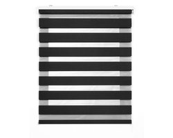 Storesdeco - Duo rolgrodijn – stijlvol dubbel textiel grijs, 100x180 cm