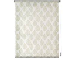 Storesdeco - Rolgordijnen met patroon, doorschijnend met natuurlijk groen, 90x180 cm