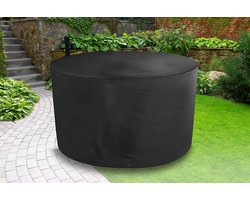 Storm Black ronde beschermhoes voor tuintafel voor 4 personen
