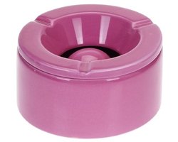 Stormasbak - terras asbakken - roze - 12 x 6 cm - Dolomiet kunststeen - Asbakken voor buiten - Tuin