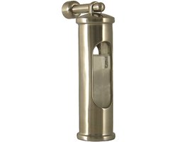 Stormglas barometer van roestvrij staal met wandhouder