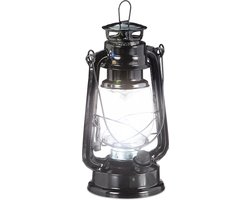 Stormlamp led - werkt op batterijen - zwart