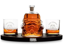 Stormtrooper - whisky set - karaf - 2 glazen - dienblad (Star Wars)