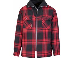 STØRVIK Vancouver Houthakkers Jas Heren - Thermoblouse - Fleece Kraag - Winddicht Gevoerd - Thermo Vest - Maat 3XL - Rood