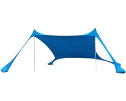 Strand Schaduwtent - Zonnewering - Outdoor Ontspanning - Draagbare Luifel - 210 x 210 x 160 cm - Blauw