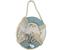 Strandboei decoratie bord, 20 cm, beach style