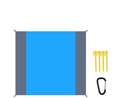 Stranddeken - Picknickdeken - Waterdicht - voor strand, wandelen, kamperen en buitenactiviteiten - Blauw