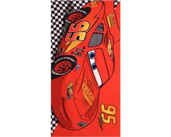 Strandhanddoek Cars - 70 x 140 cm. - Disney Lightning McQueen - Handdoek - Rood
