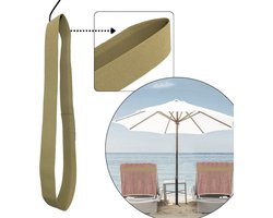 Strandhanddoek elastiek band - HOYA living® - kleur: Beige - elastisch - rekbaar van 45 tm 70cm / ligbed elastiek band - beach towel strap