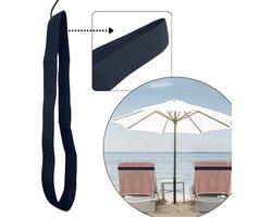 Strandhanddoek elastiek band - HOYA living® - kleur: Donkerblauw - elastisch - rekbaar van 45 tm 70cm / ligbed elastiek band - beach towel strap