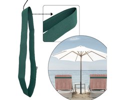 Strandhanddoek elastiek band - HOYA living® - kleur: Groen - elastisch - rekbaar van 45 tm 70cm / ligbed elastiek band - beach towel strap