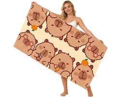 Strandhanddoek van microvezel, 80 x 160 cm, dierenstrandhanddoeken voor kinderen, grote strandhanddoek voor kinderen, strandhanddoek voor strand, reizen, badkamer, sauna's