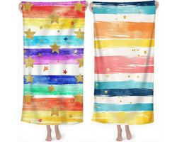 Strandhanddoek XXL - Microvezel deken - Zandvrij genieten - Sneldrogend en compact - 100x200 cm - Multicolor